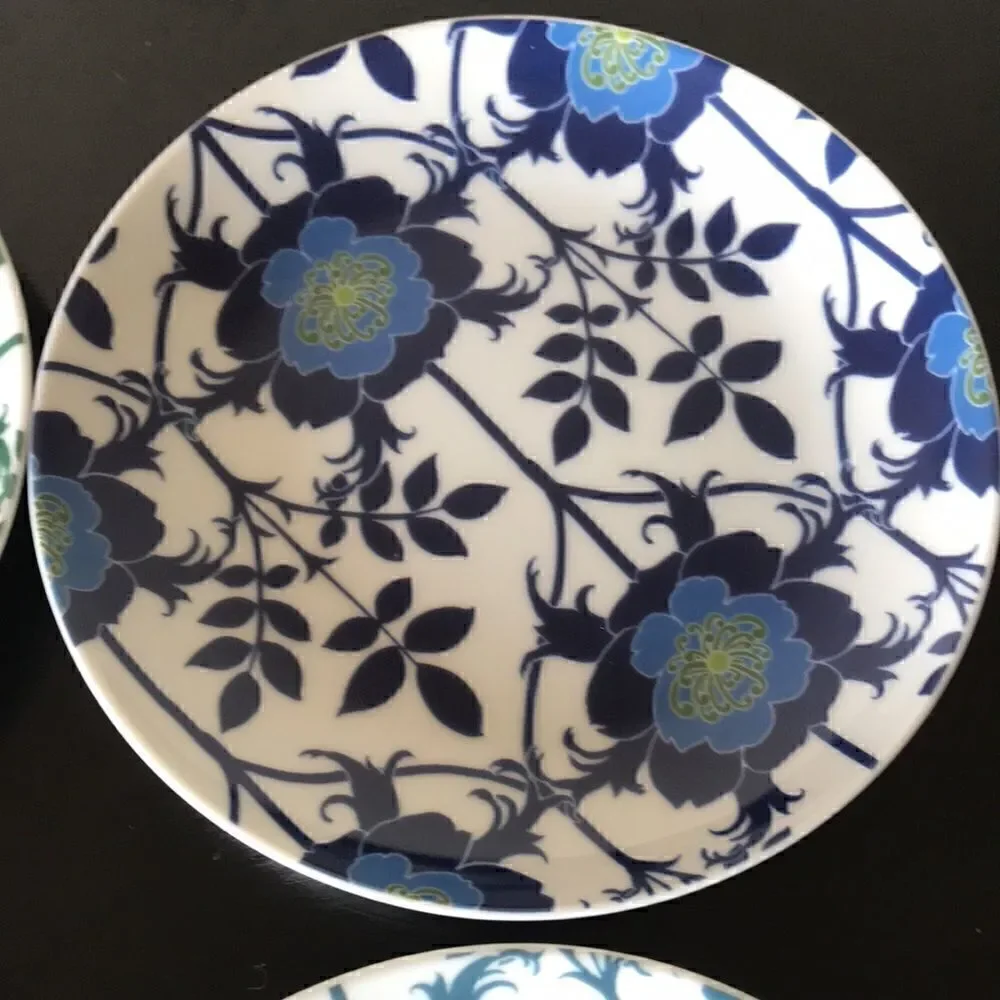Williams Sonoma Peacock Pavao appetizer plates